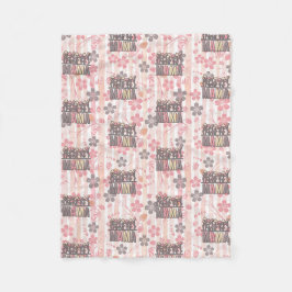 フローラボホママ フリースブランケット