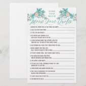 フローラボホムービーラブ引用文ブライダルシャワーゲーム (正面/裏面)