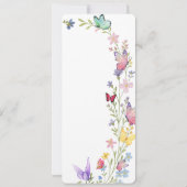 フローラボホリザーブド結婚シーティングラベル 招待状 (裏面)