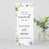 フローラボホリザーブド結婚シーティングラベル 招待状 (スタンド正面)