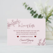 フローラボホルビーワイン「贈り物の代わりに」カード エンクロージャーカード (スタンド正面)