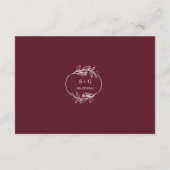 フローラボホルビーワイン「贈り物の代わりに」カード エンクロージャーカード (裏面)