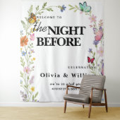 フローラボホワイルドフラワーの前の結婚晩 タペストリー (インサイチュ)