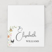 フローラボホワイルドフラワーチキンメニュー名札 プレイスカード (外部開封)