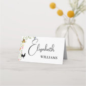 フローラボホワイルドフラワーチキンメニュー名札 プレイスカード (正面)