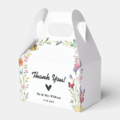 フローラボホワイルドフラワー結婚ズありがとうございました フェイバーボックス (正面サイド)