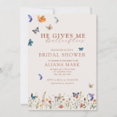 フローラボホー彼与え私チョイブライダルシャワー 招待状 (正面)