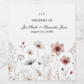 フローラボホ夏シンプル期 ワインラベル (シングルラベル)