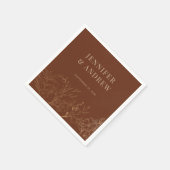 フローラボホ結婚ス スタンダードカクテルナプキン (角)