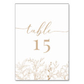 フローラボホ結婚ス テーブルナンバー (裏面)