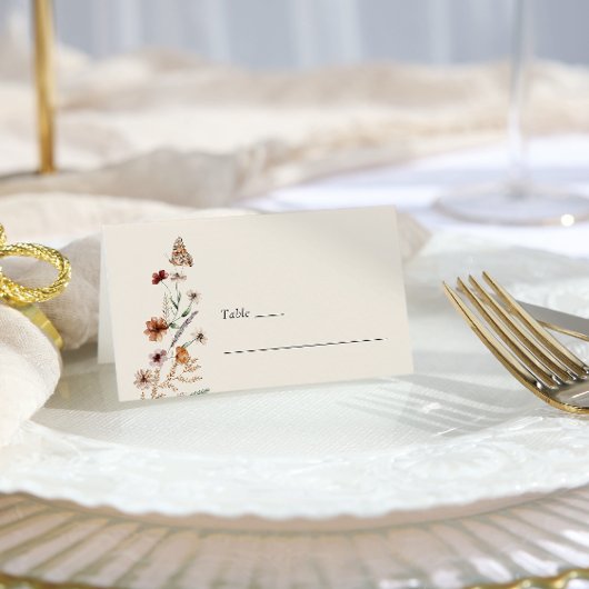 フローラボホ結婚ス プレイスカード