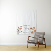 フローラボホ花ポップ・アートの店テーブルランナーサイン タペストリー (インサイチュ)