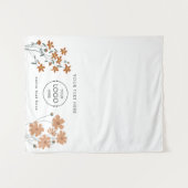 フローラボホ花ポップ・アートの店テーブルランナーサイン タペストリー (正面(横))