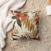 フローラボーろうけつ染めレトロパターン クッション (ブランケット)