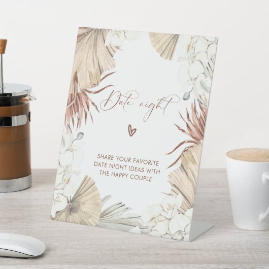 フローラボーエレガントー日付夜アイディア標識 台座サイン (インサイチュ)