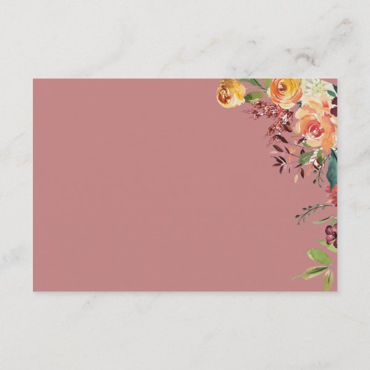 フローラボーハートピーチ結婚ズ詳細 エンクロージャーカード (裏面)