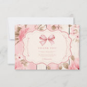 フローラボーファンシーワンガール1st誕生日 サンキューカード (正面)