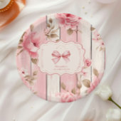 フローラボーファンシーワンガール1st誕生日 ペーパープレート