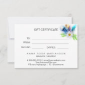 *~*フローラボーホウォーターカラークリスタルハート羽毛 (裏面)