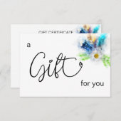 *~*フローラボーホウォーターカラークリスタルハート羽毛 (正面/裏面)