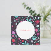 フローラボーホウォーターカラーダーク結婚ズ サンキューカード (スタンド正面)