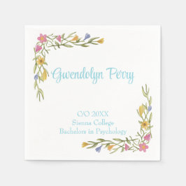 フローラボーホカレッジ卒業パーティの招待状 スタンダードカクテルナプキン