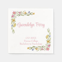 フローラボーホカレッジ卒業パーティの招待状 スタンダードカクテルナプキン