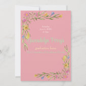 フローラボーホカレッジ卒業パーティの招待状 セーブザデート (裏面)