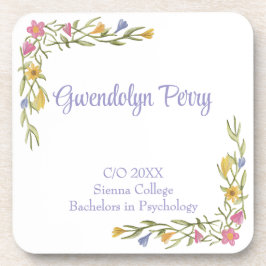 フローラボーホカレッジ卒業パーティープラスチック コースター