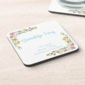 フローラボーホカレッジ卒業パーティープラスチック コースター (左側)