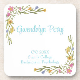 フローラボーホカレッジ卒業パーティープラスチック コースター