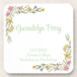 フローラボーホカレッジ卒業パーティープラスチック コースター