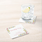 フローラボーホカレッジ卒業パーティー スクエアペーパーコースター (インサイチュ)