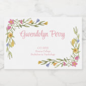 フローラボーホカレッジ卒業パーティー スパークリングワインラベル (シングルラベル)