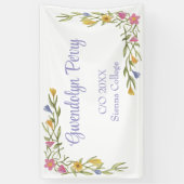 フローラボーホカレッジ卒業パーティー 横断幕 (縦)