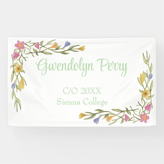 フローラボーホカレッジ卒業パーティー 横断幕 (横)