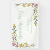 フローラボーホカレッジ卒業パーティー 横断幕 (縦)