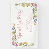 フローラボーホカレッジ卒業パーティー 横断幕 (縦)