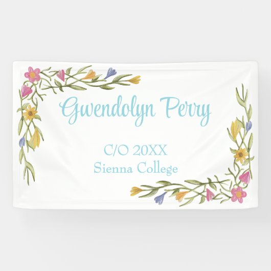 フローラボーホカレッジ卒業パーティー 横断幕 (横)