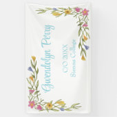 フローラボーホカレッジ卒業パーティー 横断幕 (縦)