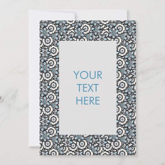 フローラボーホパター空白のンカード招待状 招待状 (正面)