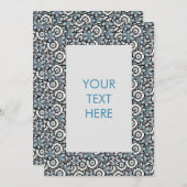 フローラボーホパター空白のンカード招待状 招待状 (正面/裏面)