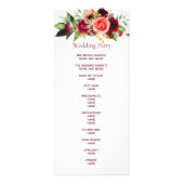 フローラボーホーウェディングプログラム ラックカード (裏面)