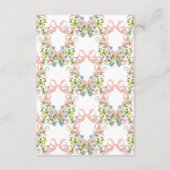 フローラボー素朴グエレガントレンフォ結婚ト エンクロージャーカード (裏面)