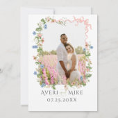 フローラボー素朴グエレガントレンフォ結婚ト セーブザデート (裏面)