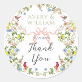 フローラボー素朴グエレガントレンフォ結婚ト ラウンドシール (正面)