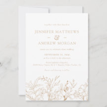 フローラボー結婚式招待状