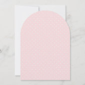 フローラボー航海のトガールネイビーアーチベイビーシャワー 招待状 (裏面)