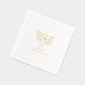 フローラボ結婚タヌス 箔ナプキン (左)