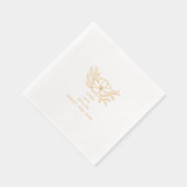 フローラボ結婚タヌス 箔ナプキン (右)